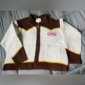 Bailey Rose Rodeo Western women’s zip up knit sweater Brand New size M